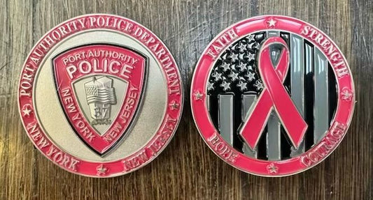 2025 PAPD Breast Cancer Awareness Challenge Coin